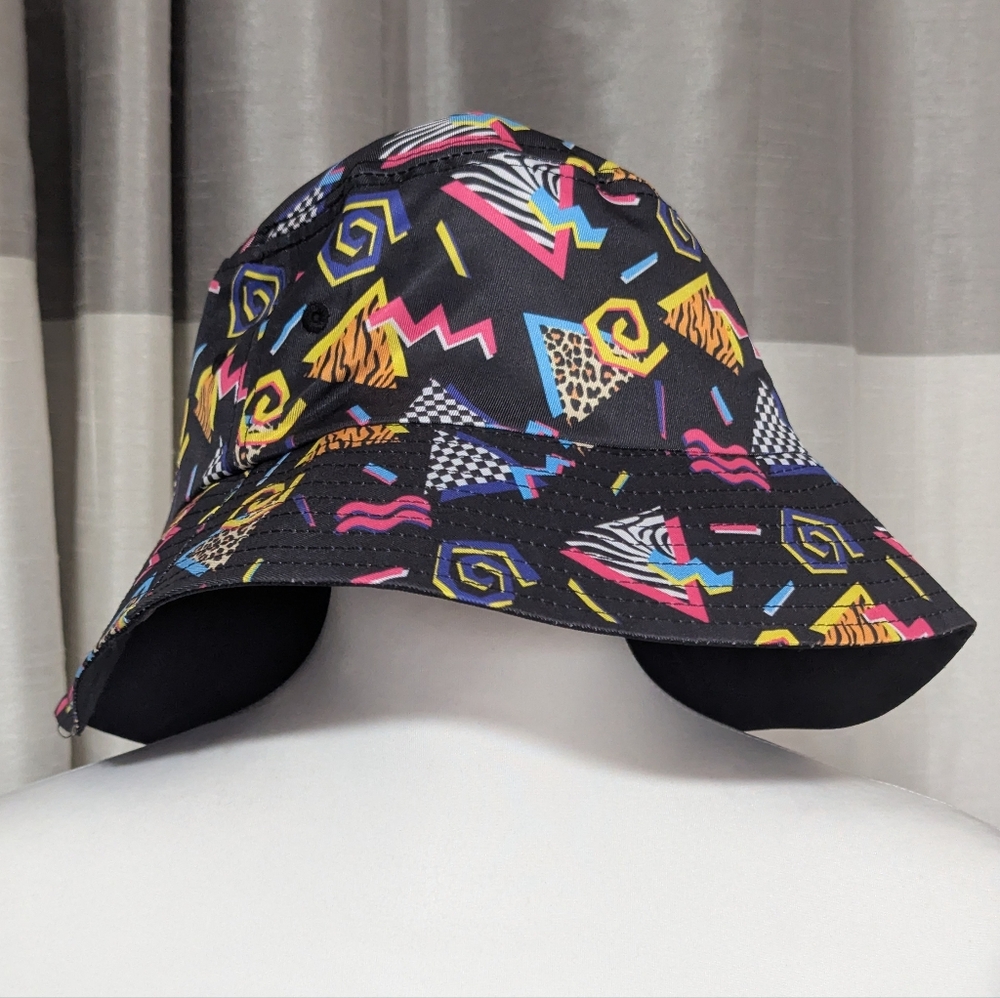Colorful Geometric Pattern Bucket Hat - Picture 2 of 7